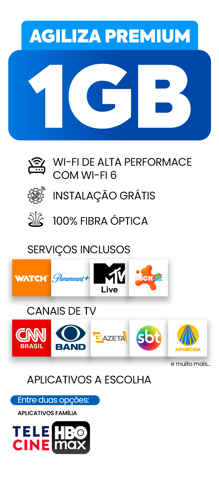 1GB Internet + Streaming