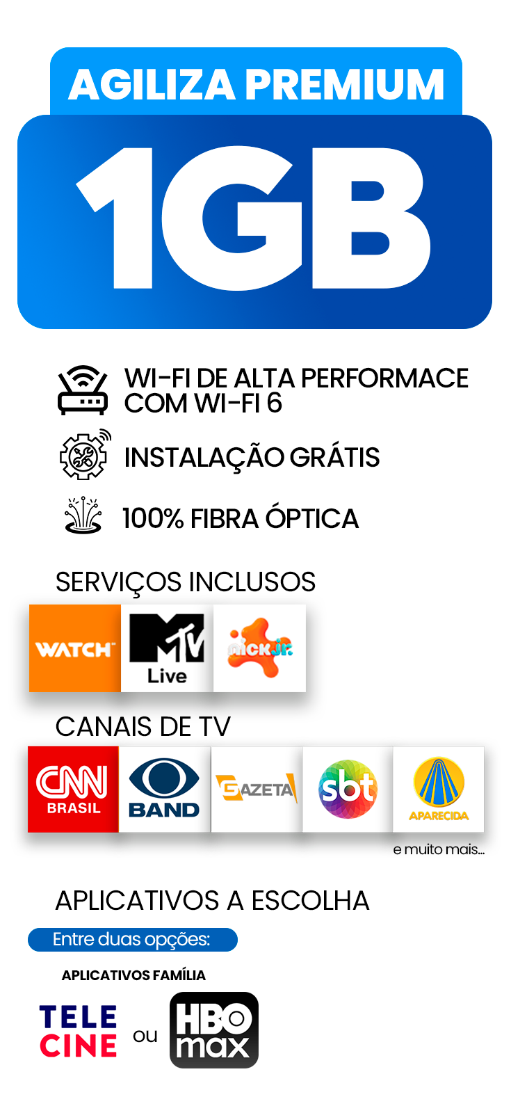1GB Internet + Streaming