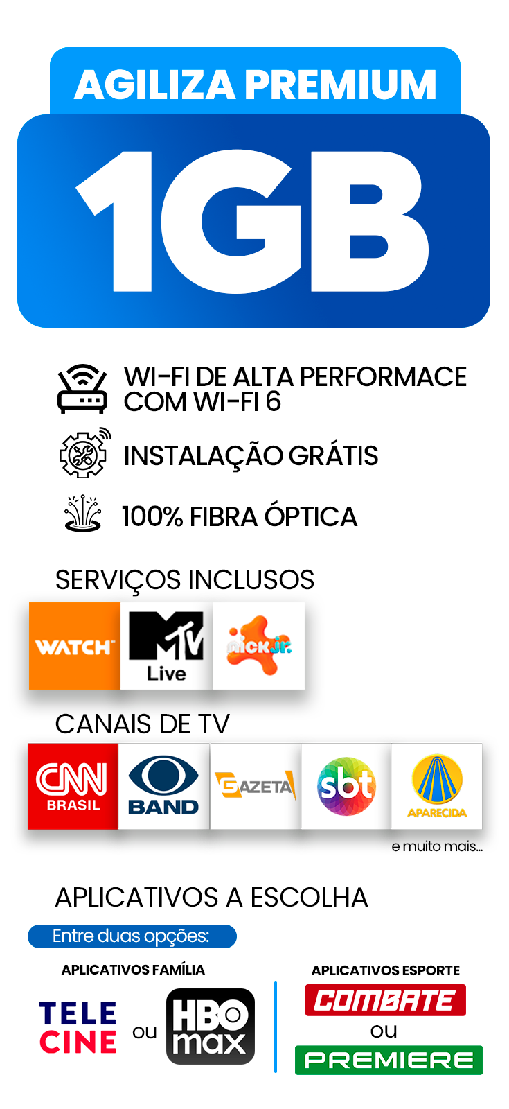 1Giga Internet + Streaming