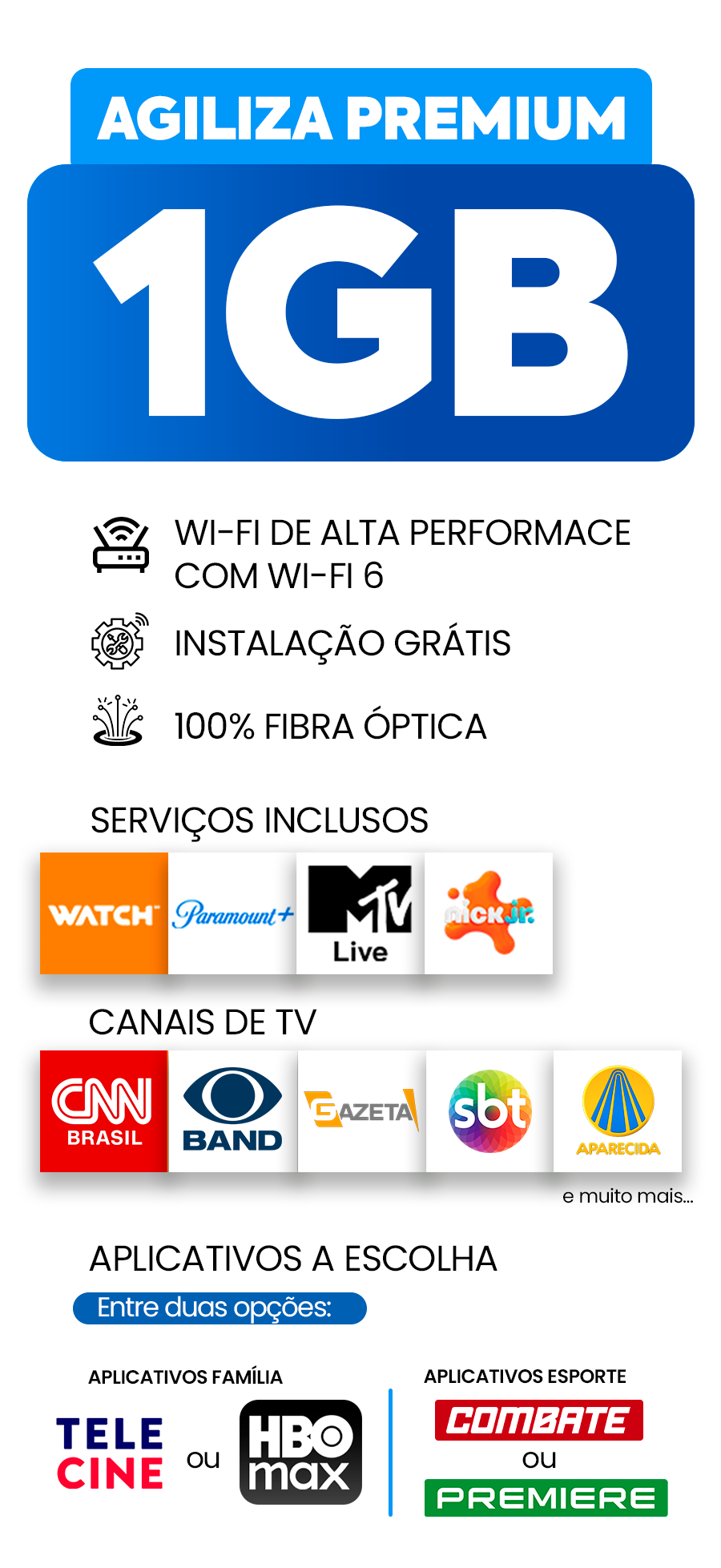 1Giga Internet + Streaming